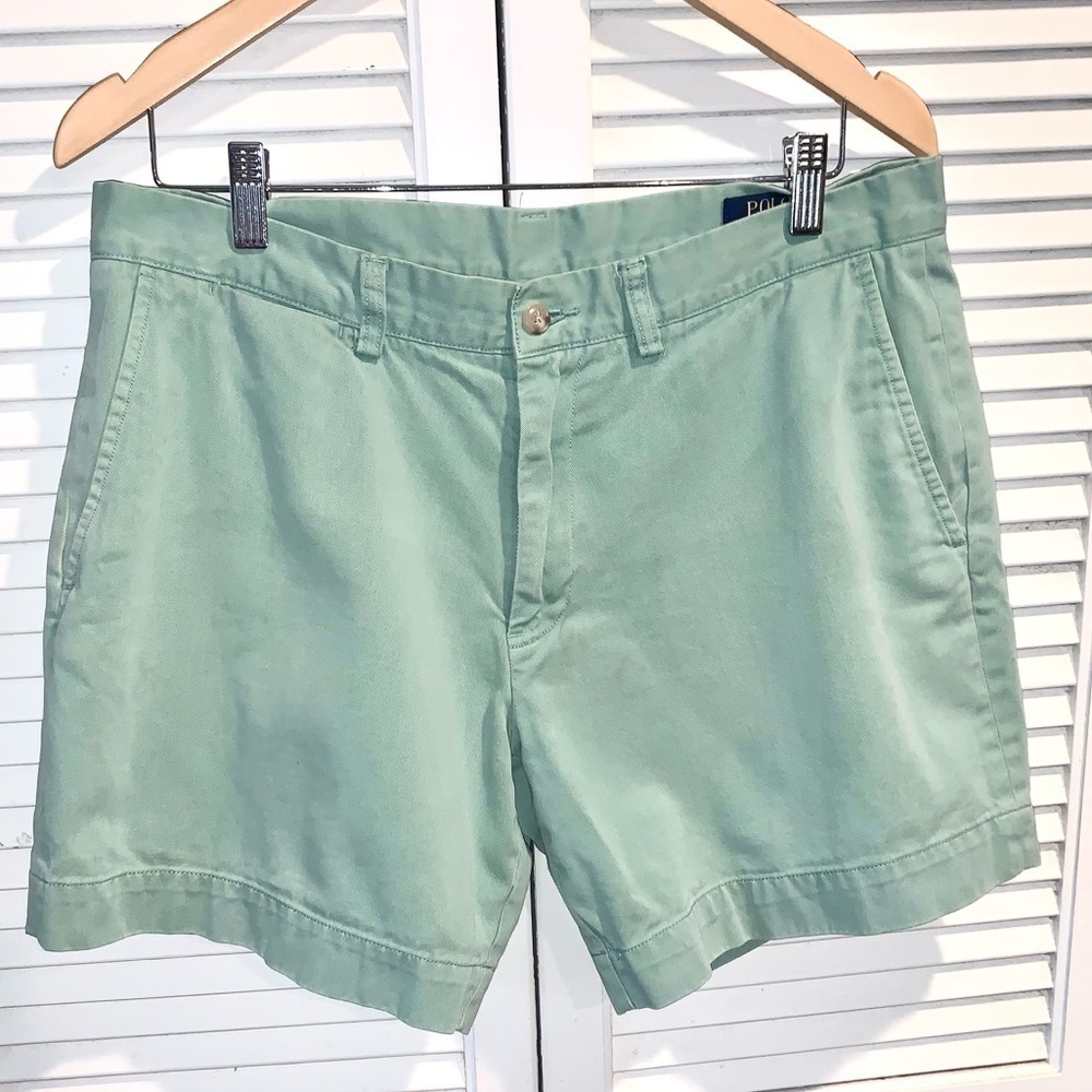 Ralph Lauren Shorts Green Classic Fit 6”Nonstretch Chino 34